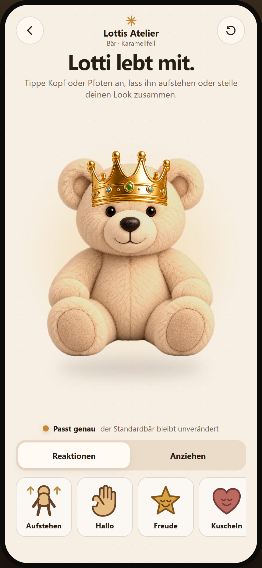 Bär mit Krone